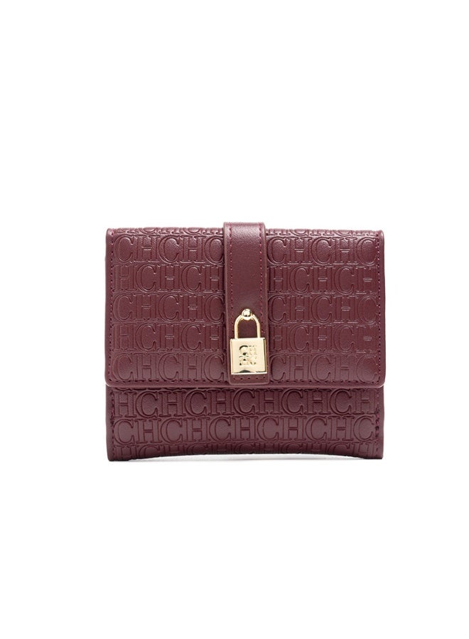 Chchmu Short Buckle PU Foldable Wallet with Multi-Function Coin Pocket - Image 1